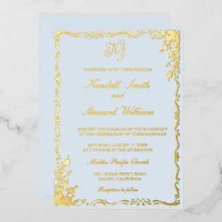 Luxury Gold Foil Wedding Invitation | Elegant Mode