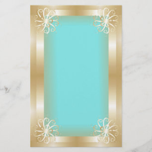 Luxury Gold Frame Stationery
