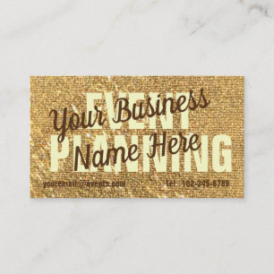 Luxury Gold Frost Glitter Modern Girly Business Card