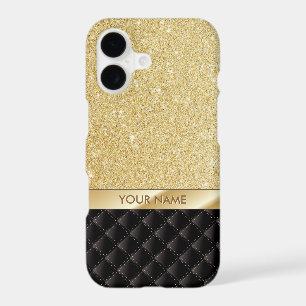 Luxury Gold Glitter Custom Name iPhone 7 case