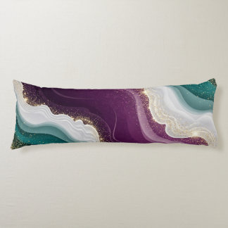 Luxury Gold Glitter Marble Pattern Body Pillow