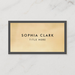 Luxury Gold Glitter Modern Elegant Business Card