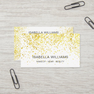Luxury Gold Glitter Pattern Business Card