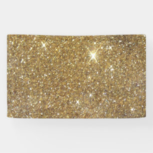 Luxury Gold Glitter - Printed Image Banner