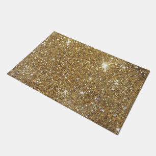 Luxury Gold Glitter - Printed Image Doormat