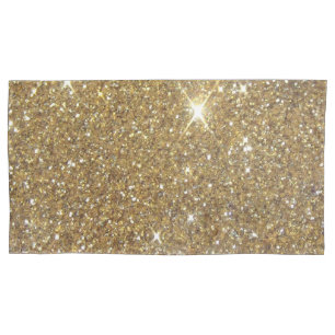 Luxury Gold Glitter - Printed Image Pillowcase