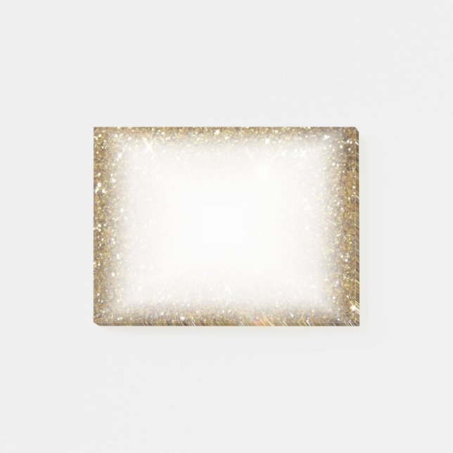Luxury Gold Glitter - Printed Image Post-it Notes (Front)