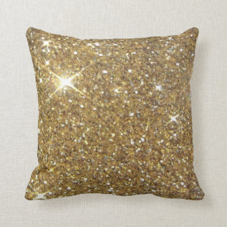 Luxury Gold Glitter - Printed Image Throw Pillow