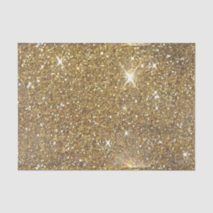 Luxury Gold Glitter - Printed Image Tissue Paper