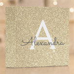 Luxury Gold Glitter & Sparkle Monogram Binder<br><div class="desc">Luxury Gold Faux Glitter and Sparkle Elegant Binder. These Binders can be customized to include your initial and first name.</div>