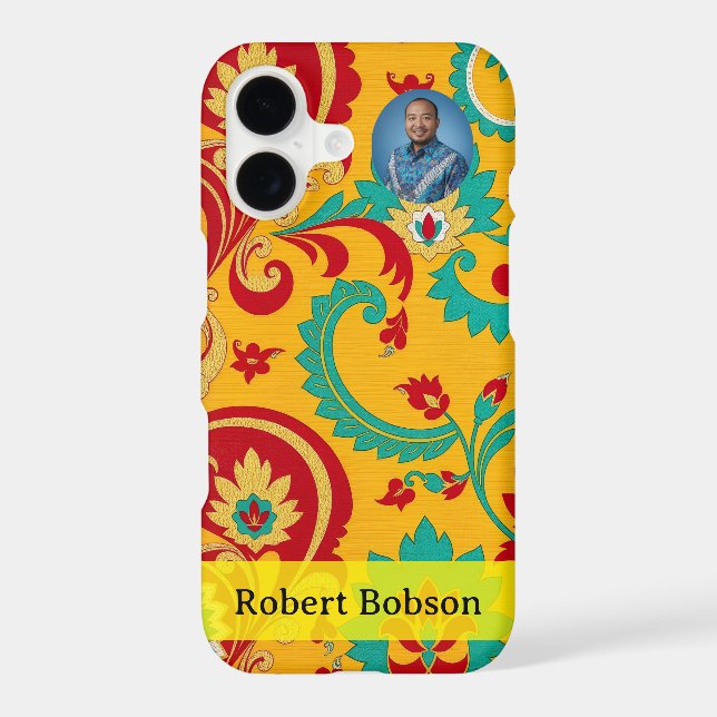 Luxury Gold Indonesian Floral Woven (Back)