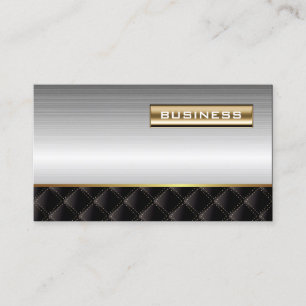 Luxury Gold Label Steel Metal Business Card
