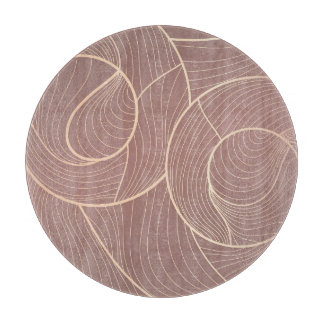 Luxury Gold Lines Pattern Background Cutting Board