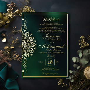 Luxury Gold Mandala Muslim Wedding Nikah