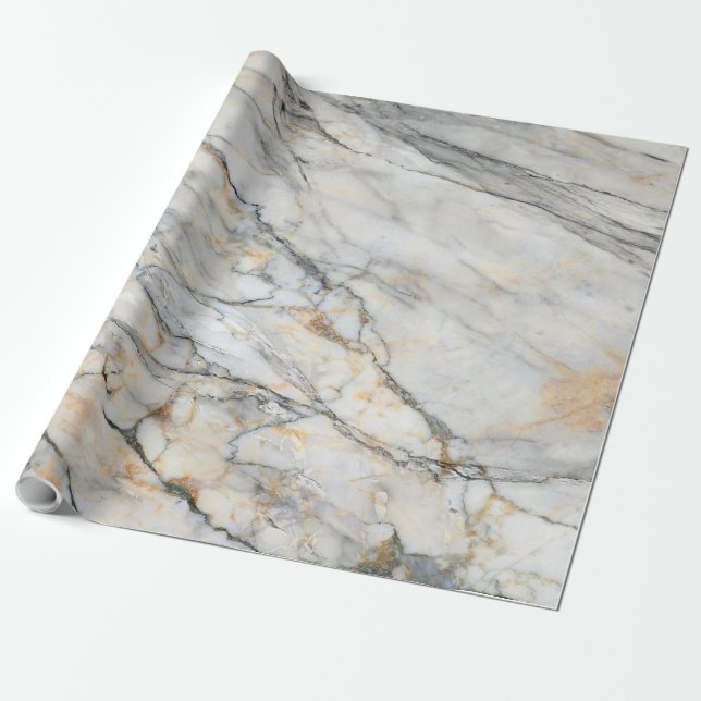 Luxury Gold Marble Texture-37 Wrapping Paper (Unrolled)