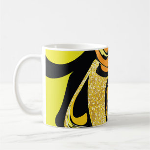 Luxury gold marble texture coffee mug