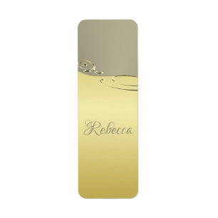 Luxury gold metal decorative on gold and silver