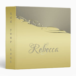 Luxury gold metal decorative on gold and silver binder