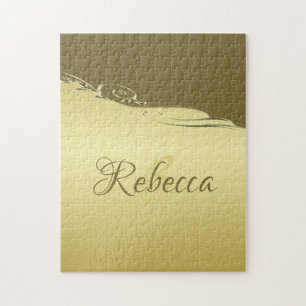 Luxury gold metal decorative on  Military gold Jigsaw Puzzle