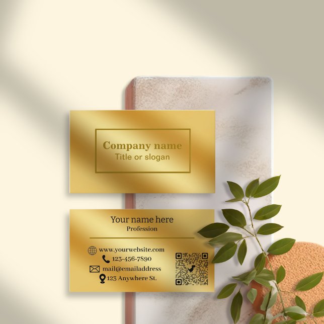 Luxury gold metallic Business Card (Creator Uploaded)