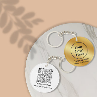 Luxury gold metallic keychain