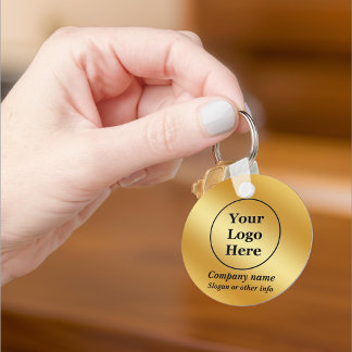 Luxury gold metallic keychain