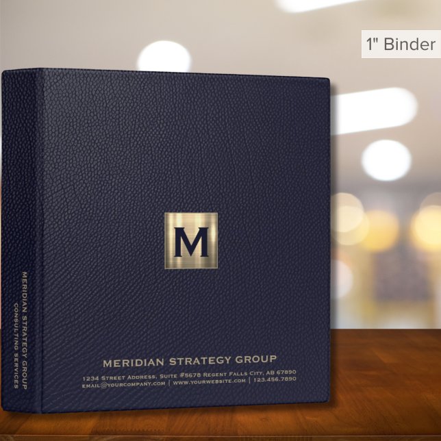 Luxury Gold Monogram Binder (Creator Uploaded)