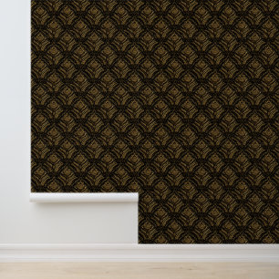 Luxury Gold Ornamental Damask Pattern Wallpaper