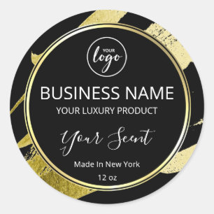 Luxury Gold Paint Black Body Butter Labels