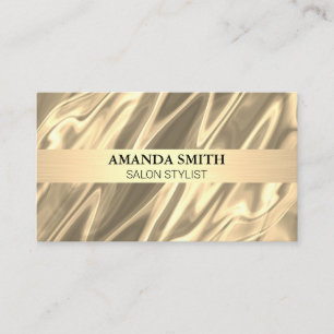 Luxury Gold Silk Stylish Background Business Card