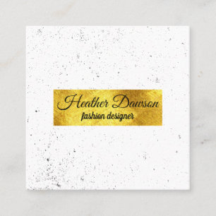 Luxury Gold (Speckled) Square Business Card