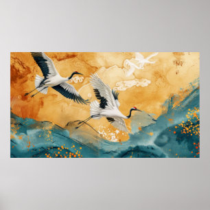 Luxury gold style poster