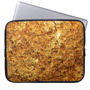 Luxury gold texture. laptop sleeve
