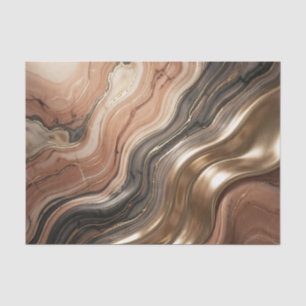 Luxury Gold Vein Marble Fluid Abstract Pattern Tissue Paper