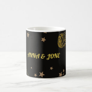 Luxury Gold Wedding Card Coffee Mug