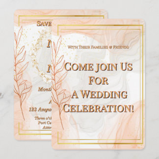 Luxury Gold Wedding Invitation