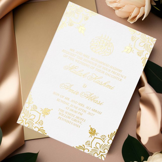Luxury Gold White Islamic Muslim Wedding  (Creator Uploaded)