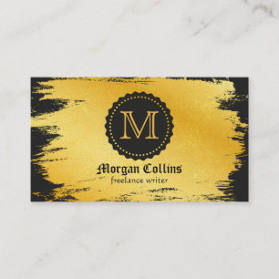 Luxury golden business card