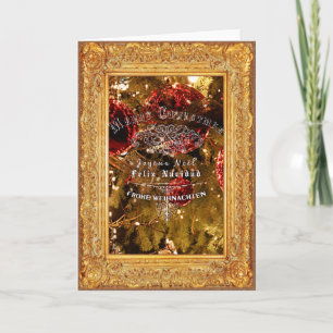 Luxury Golden Christmas - Greeting Card