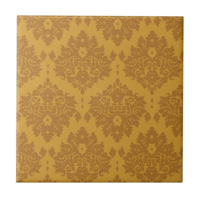 Luxury Golden Damask Tile (Front)