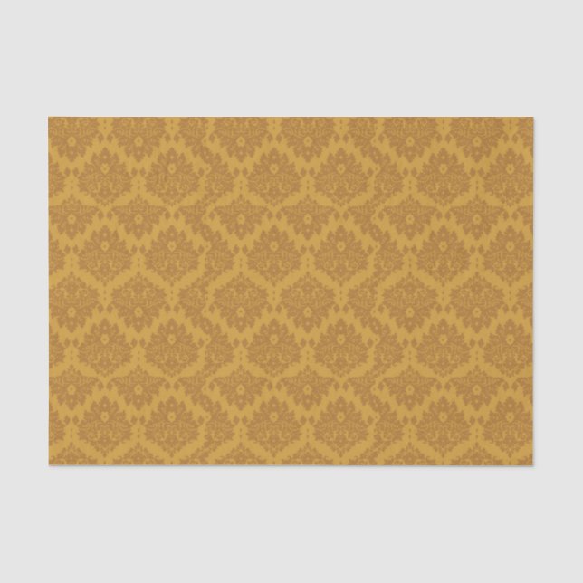 Luxury Golden Damask Tissue Paper (Front)