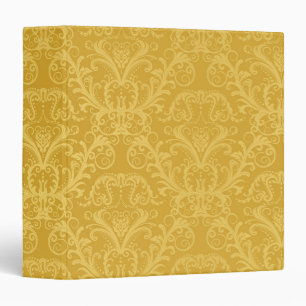 Luxury Golden Floral Wallpaper Binder