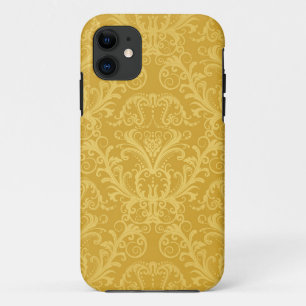 Luxury Golden Floral Wallpaper iPhone 11 Case