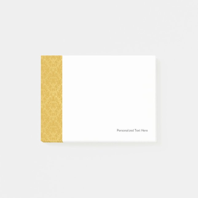 Luxury Golden Floral Wallpaper Post-it Notes (Front)
