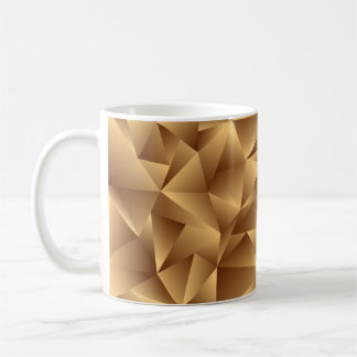 Luxury golden polygon pattern coffee mug