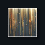 Luxury Golden Rain - Shimmering Metallic Strings a Canvas Print<br><div class="desc">An enchanting abstract composition featuring delicate vertical strings of liquid gold and glowing particles of light. The contrast of radiant golden highlights and shimmering stardust against a deep slate background creates a magical,  high-glam aesthetic. Perfect for elegant bedrooms,  luxury lounges,  or as a sophisticated backdrop for modern interior spaces.</div>