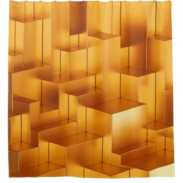 Luxury golden shapes geometric seamless pattern (Front)