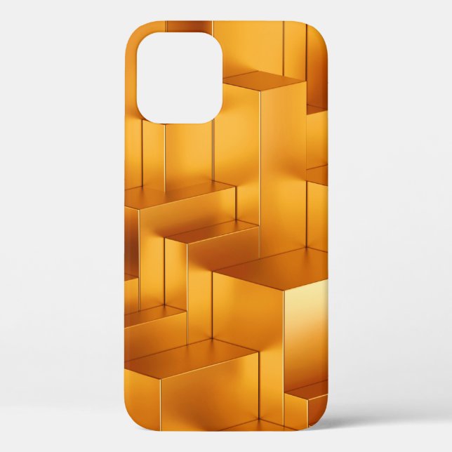 Luxury golden shapes geometric seamless pattern Case-Mate iPhone case (Back)