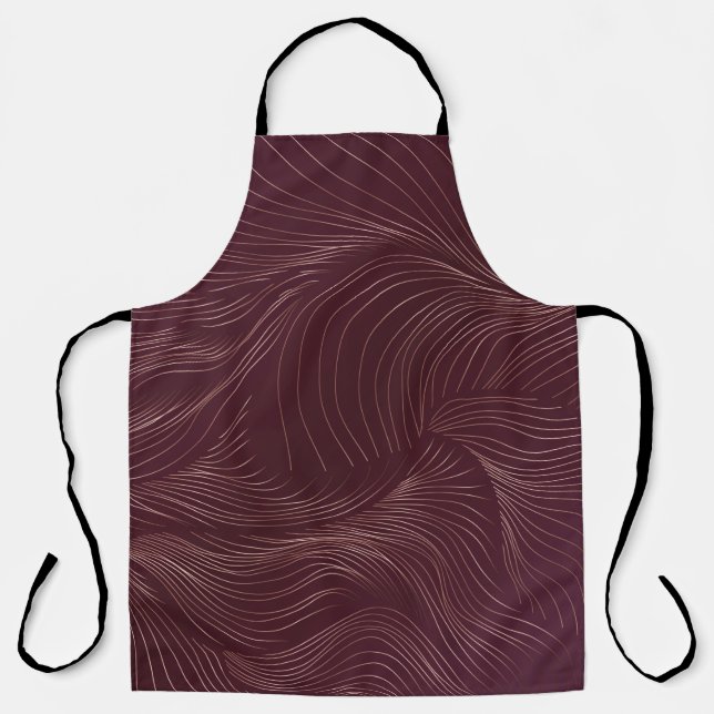 Luxury golden wallpaper. Art Deco Pattern. Vintage Apron (Front)
