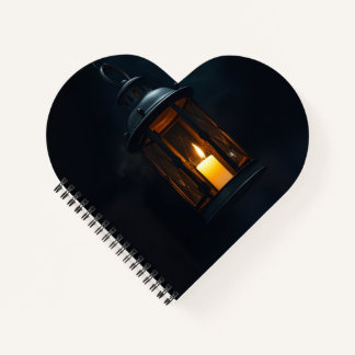 Luxury Gothic Lantern Halloween Spiral Notebook